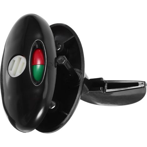 bathroom deadbolt occupied Privacy public signal vacant black color
