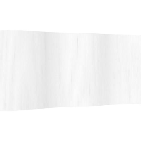 Cloison de séparation blanc largeur 400 cm hauteur 165 cm bambou (1/5)