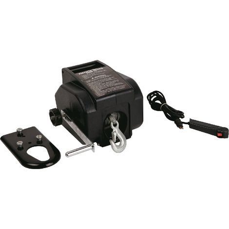 Mw Tools – Treuil portable 12V 280W pour bateaux – Charge max 907 kg – Longueur câble 9,2 m – Télécommande filiaire – EBL900