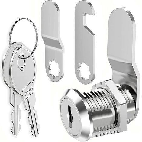 30mm serrure de boîte aux lettres avec clé différentes, verrou à came, serrures meuble, serrures placard, verrou placard, serrure casier verrous pour tiroir verrous pour porte d'armoire (1/5)