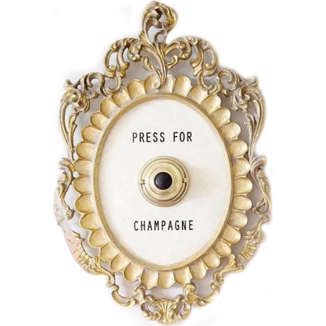 Sonnette de Pote Décoative de Luxe, Sonnette de Vin de Champagne Vintage D'Halloween, Décoation de Table Céative de Pesse élégante Onement de Plaque Muale de Sonnette pou les(1)