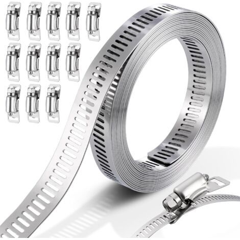 Colliers de serrage, colliers de serrage en acier inoxydable 304 Colliers de serrage réglables Colliers de serrage en acier inoxydable (1/5)