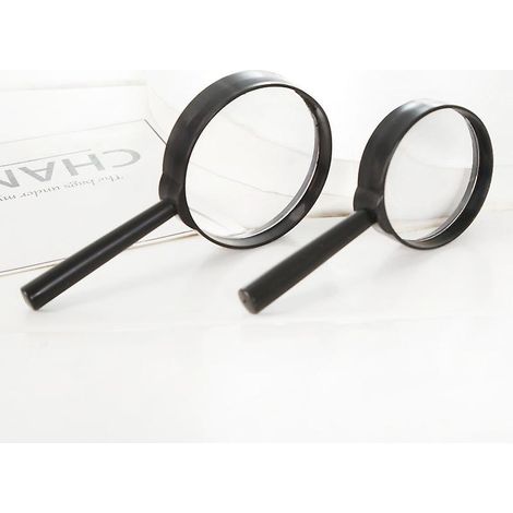 petite Loupe Portable 2 Pices (diamtre 60 Mm, Noir), Amplificateur De Lecture Haute Dfinition Portable Pour Personnes Ges, Petits Jouets D'observa (1/5)