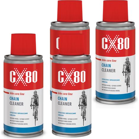 CX80 Fahrradkettenreiniger Kettenreinigungsspray 150 ml x4