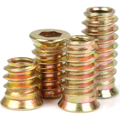 10 ou 20 écrous à tête hexagonale bride en acier au carbone M6 (1/5)