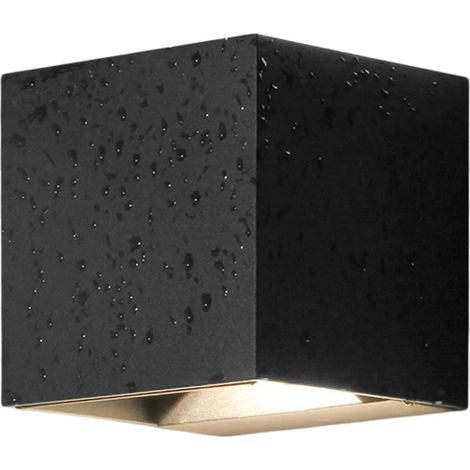 Applique murale extérieure LED 12 W, blanc chaud 3000 K, aluminium noir, étanche IP65, éclairage vers le haut et vers le bas pour jardin et terrasse. (1/5)