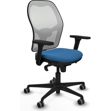 Chaise de bureau piqueras y crespo Jorquera bleu clair cuir synthétique (1/2)