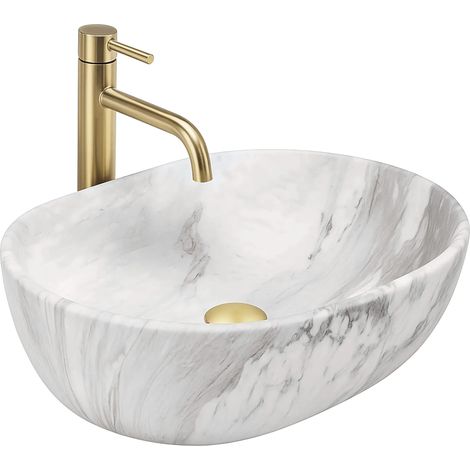 LAVABO SOBRE ENCIMERA REA AMELIA ASH MATT BEIGE (1/5)