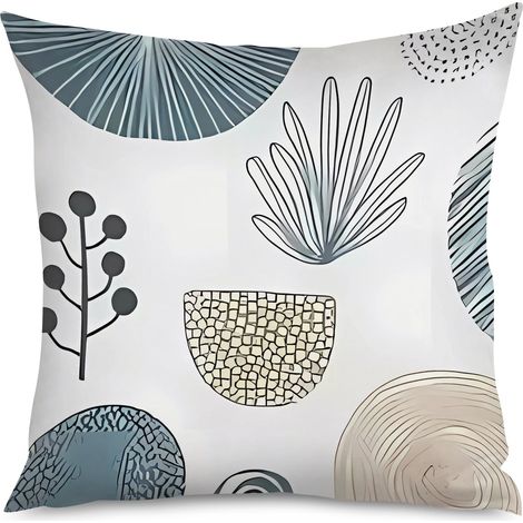 Housse de Coussin Déco Graphique Géométrique Chic (1/5)