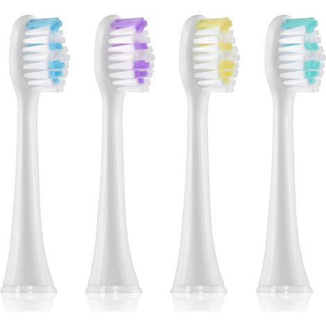 4 Têtes de Brosses de Rechange Pour Callysonic Brosse À Dents Électrique Rechargeable - Pour un Nettoyage en Profondeur Et Une Meilleure Protection Des Gencives (1/5)