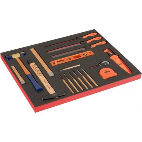 BAHCO - Module Fit&Go 3/3 marquage laser, tvis ERGO™, manche en T & clés mâles - 18 Pcs