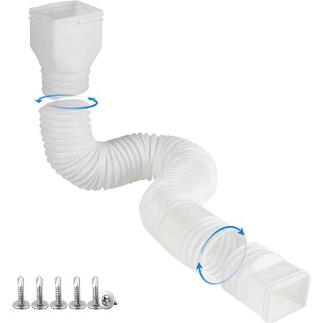 Prolunga per pluviale Amerimax Flex-a-Spout, accessori per grondaie per tetti in pietra