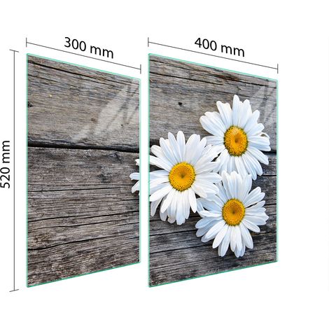 PIASTRA PROTETTIVA IN VETRO PER STUFA 70x52 DAISY (1/5)