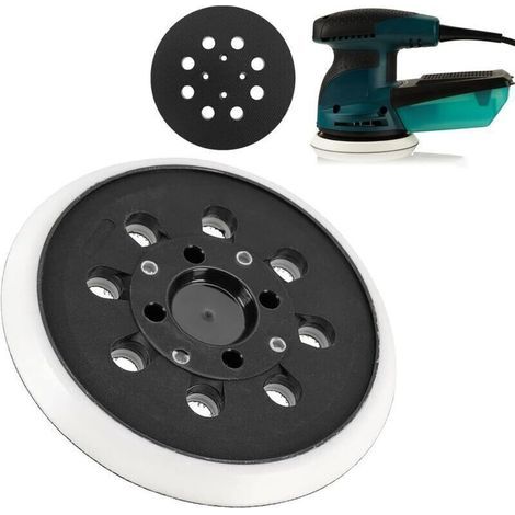 Patin de ponage auto-agrippant 125 mm – Compatible Bosch PEX 300 AE 400 AE 4000 AE – Pour ponage précis sur bois dur (1/5)