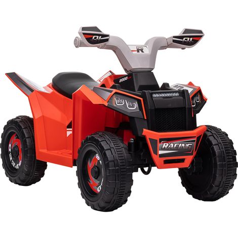 Elektrisches Quad für Kinder, 6-V-Batteriebetriebenes Fahrzeug mit Vorwärts- und Rückwärtsgang, 70 x 41,5 x 48,5 cm (L x B x H), Rot