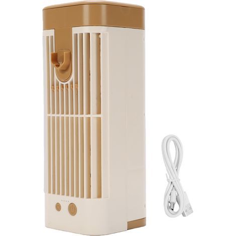 Ventilateur Climatiseur Portable USB – Brumisateur Rafraîchissant Veilleuse 3 Vitesses 120ml pour Bureau Table (1/5)