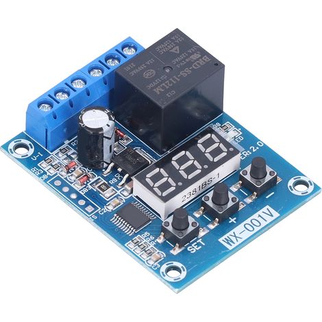 Module Relais Temporisé 12V avec Détection de Tension, Retard Numérique Multimodes, Contrôleur de Commutation pour Automatisation (1/5)