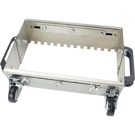 400-800mm Truelle Crantée Réglable, Platoir à Enduit avec Roue, Acier Inoxydable Béton Truelle de Lissage, Outils pour la Pose de Carrelage