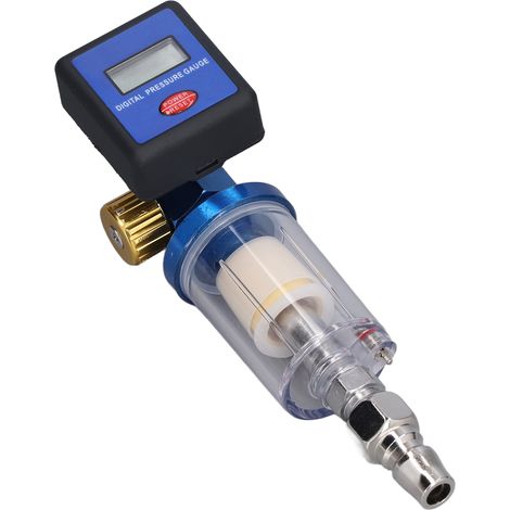 Régulateur huile-eau G1/4 Multiusage, petit, portable et facile à utiliser, régulateur de pression numérique pour la construction et le travail du bois (1/5)