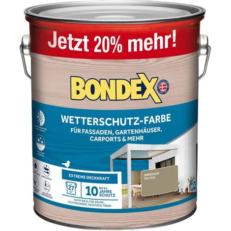 BONDEX WETTERSCHUTZ-FARBE MAREHALM - RAL 7034 3 L - 466805 (1/3)