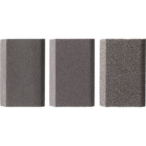 kwb 088900 Spugna abrasiva kit da 3 pz. Arrotondata e smussata in grana medium, fine e super fine 3 pz. (1/2)