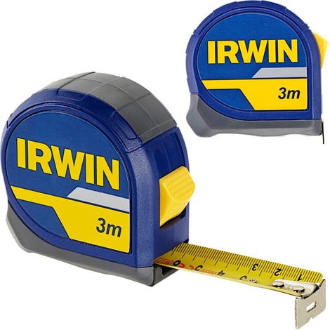 Metro a nastro IRWIN OPP 3 m l. 13 mm lama acrilica pulsante rapido supporto rigido 1,2 m