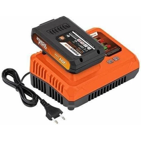 Pacco batteria 20v (2000mah) + caricabatterie powerplus powdp9062 (1/3)