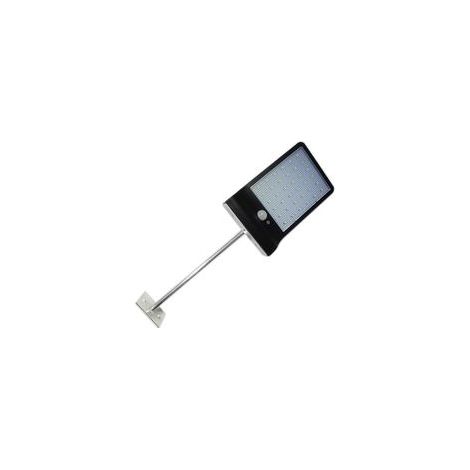 Lampe Solaire Exterieur 48 LED Détecteur de Mouvement Lumière Dimmable avec Télécommande Sans Fil Étanche Lampe Solaire pour Porte Couloir Patio Fence  （Noir）