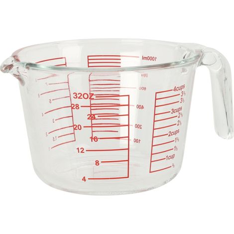 Accesorio de cocina Koopman lunu vidrio borosilicato 1 litro