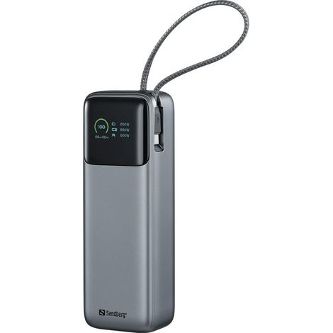 Batería externa Sandberg Powerbank LiPo 20000mAh Negro/Gris