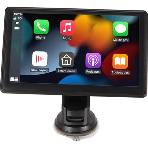 Autoradio Bluetooth 7 pouces avec CarPlay, Android Auto et Mirror Link, caméra de recul et carte mémoire 64 Go. (1/5)