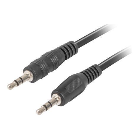 CABLE ESTEREO LANBERG JACK 3.5MM MACHO/JACK 3.5MM MACHO 1.2M NEGRO (1/4)