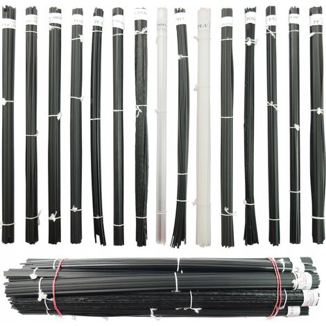 Set di adesivi plastici per uso automobilistico, 15x100g, mix di strisce e triangoli. (1/5)