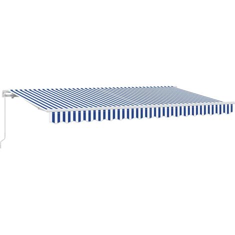 Maison Exclusive - Tenda Retrattile Blu 400 x 200 cm Tessuto