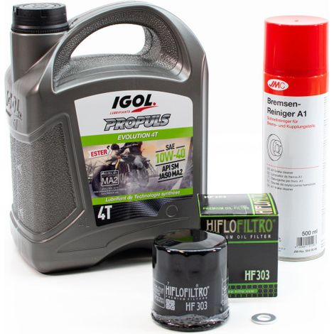 Kit Entretien Vidange pour KAWASAKI VN 800 DRIFTER de 1999 à 2005 - IGOL PROPULS EVOLUTION 10W40 4L