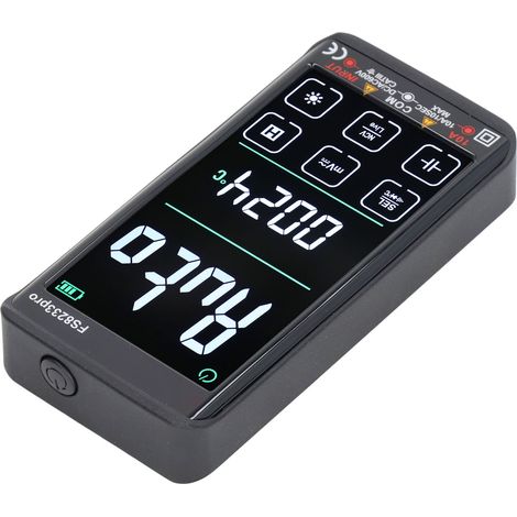 Multimètre FS8233pro écran tactile LED testeur tension DC AC résistance capacité avec pinces et sonde température (1/5)