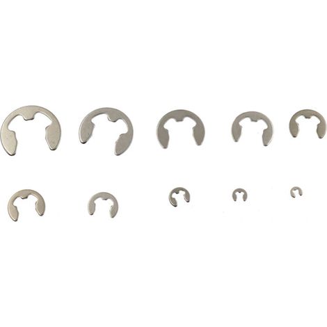 Kit d'assortiment de clips électroniques en acier inoxydable 120, 304 pièces, ensemble de bagues de retenue externes à circlips M1.5-10 (1/5)