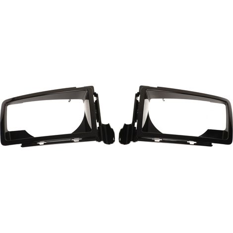 Garniture de lunette de phare, 2 pièces, couvercle de lampe avant gauche droite de remplacement pour Land Rover Defender L663 2020 à 2023 LR132527 (1/5)