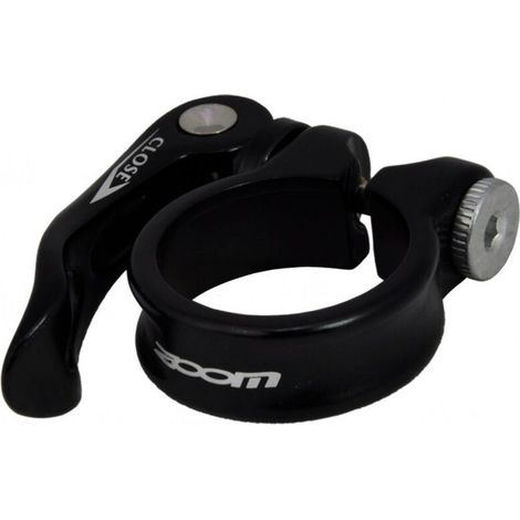 Collier de tige de selle Zoom AT-109 + SQR-162 31,8 mm Noir brillant