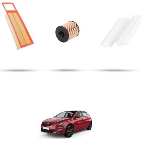 Kit tagliando 3 filtri compatibile con Peugeot 308 II 1.6 VTi 85kw dal 2013 (1/5)