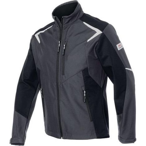 Kübler Softshell Jacke BODYFORCE anthrazit/schwarz Gr. L (1/2)