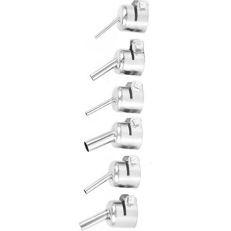 850 accessoires pour station de dessoudage à air chaud, buses spéciales, buses coudées pour microscope, kit de 6 buses pour pistolet à air chaud pour la réparation de téléphones portables (1/5)