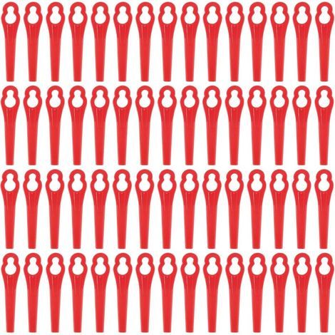 Lames Plastique 60 Pcs Lames Coupe Plastique Lames Plastique Rechange pour Jardin Pelouse Tondeuse Accessoires, Lames en Plastique de Rechange H247 (1/5)