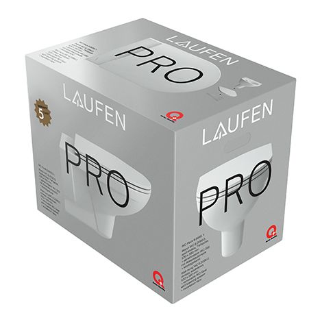 Combi-Pack Laufen PRO Wand-Tiefspül-WC, spülrandlos & WC-Sitz Softclose, abnehmbar - H8669510000001 (1/5)