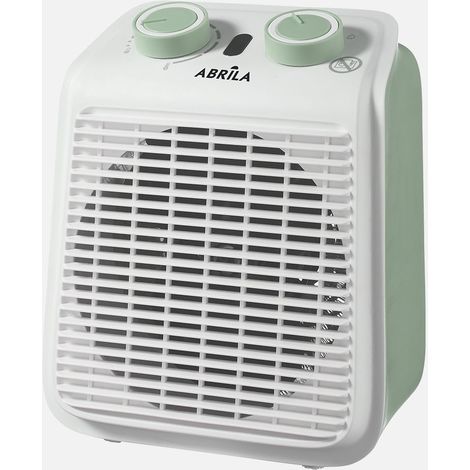 Termoventilador Electrico Ponce 2000w Verde/blanco 2pot.termostato Reg., Proteccion Sobrecalentamiento 23,5x19x14cm