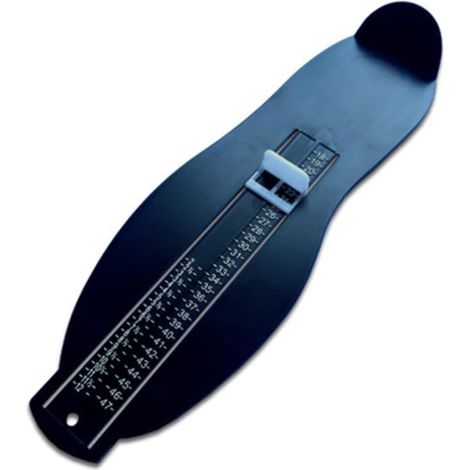 Appareil de Mesure Facile à Utiliser et Précis Pied Adulte 2pcs en Plastique Noir des Chaussures en Ligne (1/5)