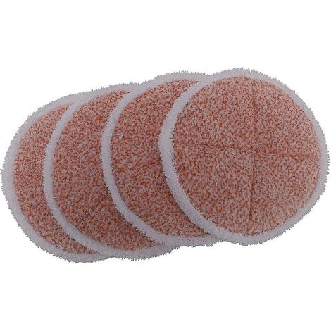 Lot de 4 lingettes de rechange pour balai à franges, compatibles avec les modèles Bissell Spinwave 2039a et 2124. (1/5)