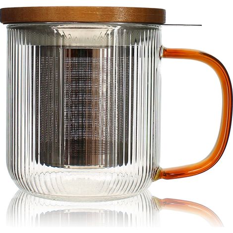 Tisanière en verre et anse 300ml, KARL