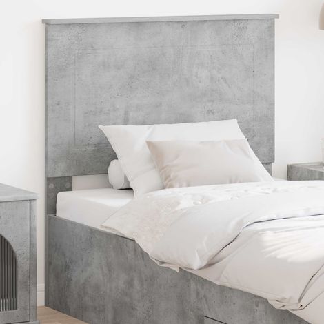 Kopfteil Betongrau 100 cm Holzwerkstoff