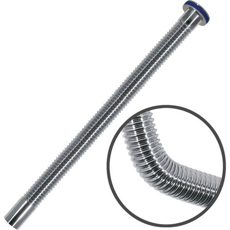 TUBO FLEXIBLE COARRUGADO PARA DESAGÜE  CROMO